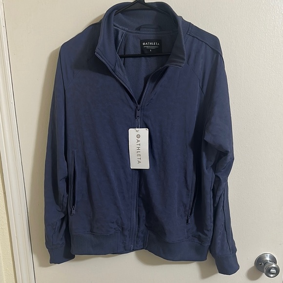 NWT Athleta Brooklyn Bomber Jacket in Leopard Jacquard Print - Picture 1 of 6